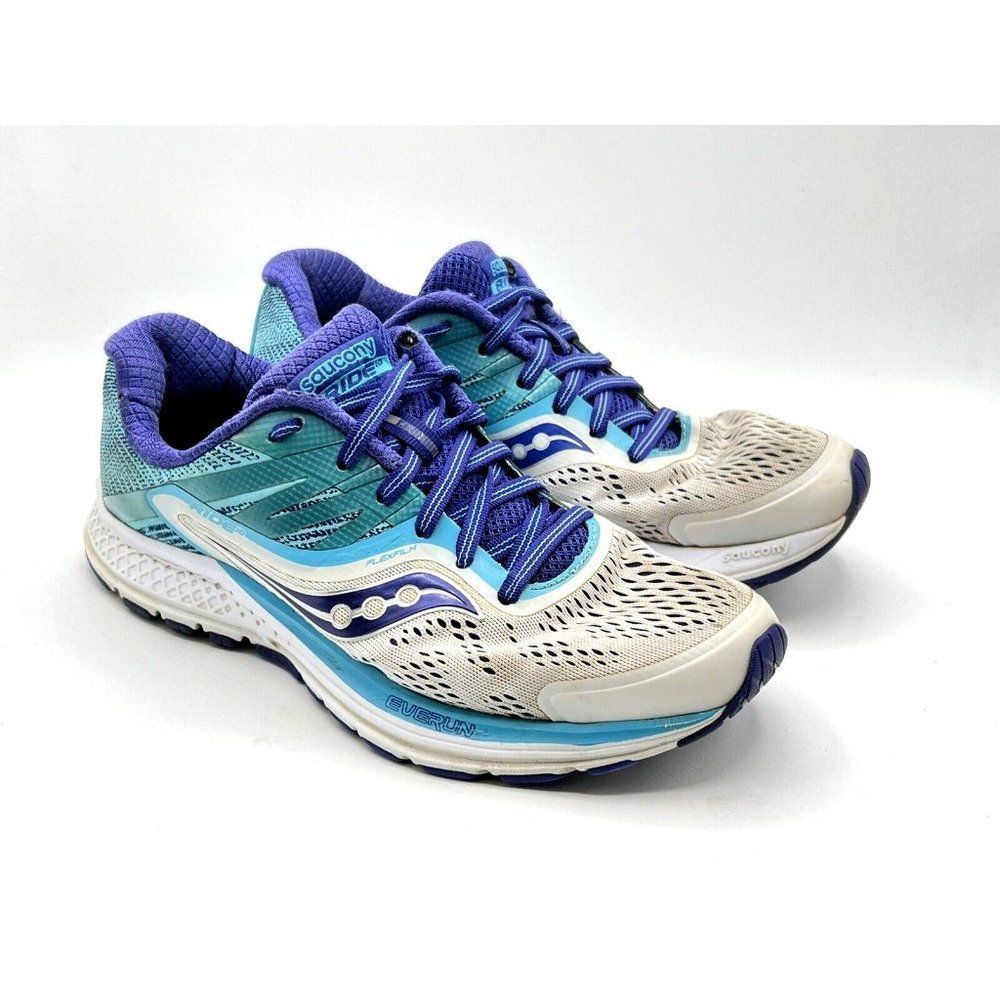 Saucony Everun Ride 10 Blue Running Shoes Women's Size 7.5